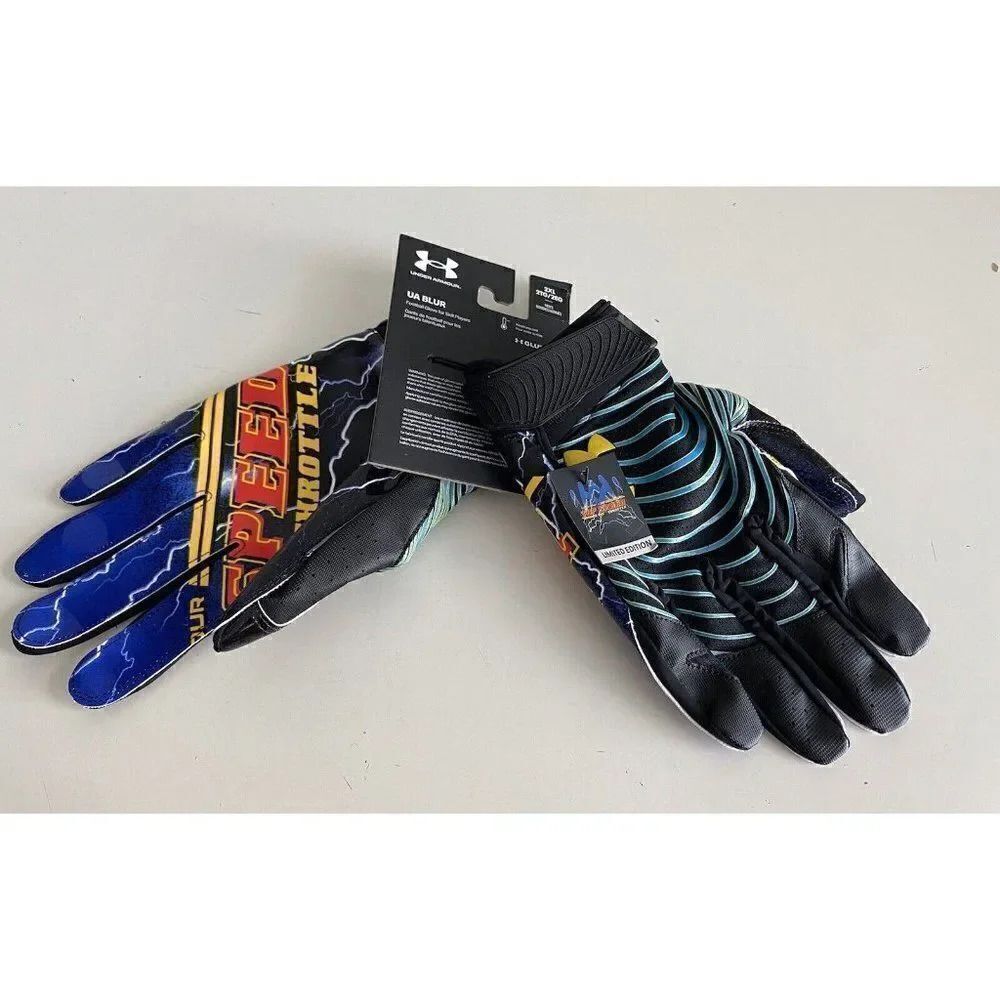 Under Armour UA Blur‎ Limited Top Speed Full Throttle Football Gloves Men Sz 2XL